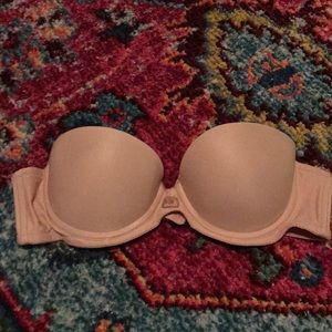 Nude strapless bra